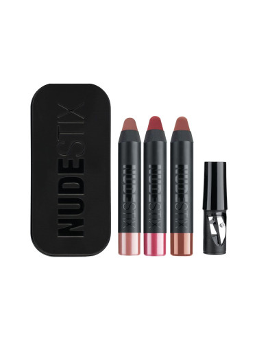 Комплект Nudestix Mini Intense Matte Nude Lip Молив за устни дамски 2,8gr