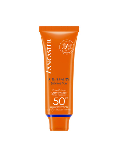 LANCASTER SUN BEAUTY Face Cream SPF50 Слънцезащитен продукт дамски 50ml