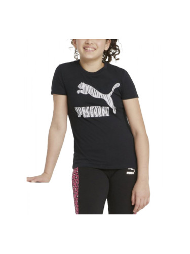 PUMA Classics Summer Roar Logo Tee Black