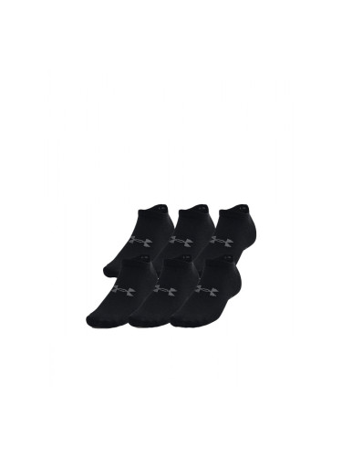 UNDER ARMOUR 6-Packs Essential No Show Socks Black