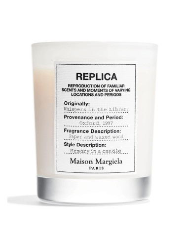 MAISON MARGIELA Replica Whispers In Library Candle Свещ унисекс 165gr