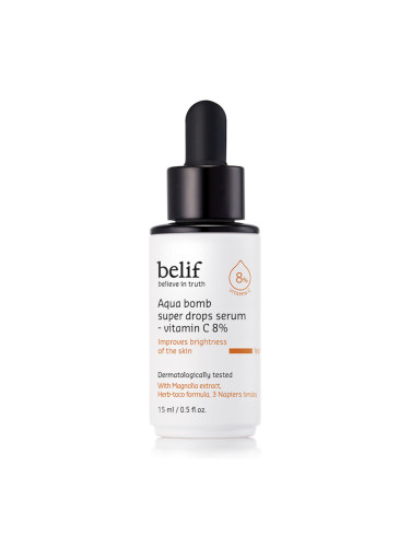 BELIF Aqua Bomb Super Drops Serum - Vitamin C 8% Серум дамски 15ml