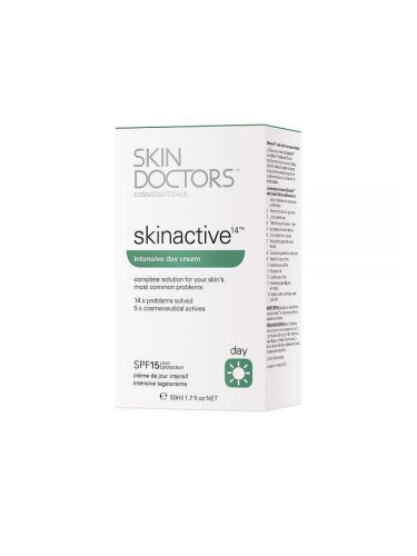Дневен крем с интензивно действие , фактop SPF15, 50 мл - Skinactive14™ Day Cream - SKIN DOCTORS, Австралия