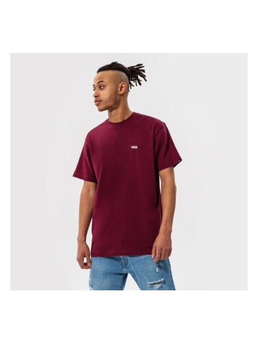 Vans Тениска Mn Left Chest Logo Tee Burgundy мъжки Дрехи Тениски VN0A3CZEBRG1 Бордо