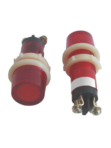 Индикаторна лампа, XH014, глим лампа, 220 VAC, червена
