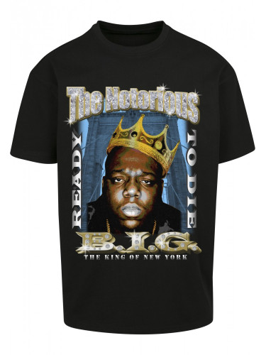 Мъжка тениска в черен цвят Mister Tee Biggie Crown 