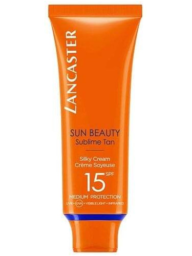 Lancaster Sun Beauty Face Silky SPF15 Слънцезащитен крем за лице без опаковка