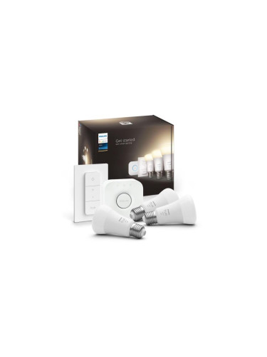 Базов комплект Philips Hue WHITE 3xE27/9,5W 2700K + взаимосвързващо устройство