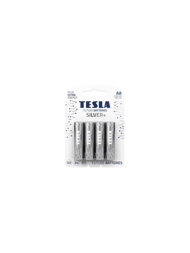 Tesla Batteries - 4 бр. Алкална батерия AA SILVER+ 1,5V 2900 mAh