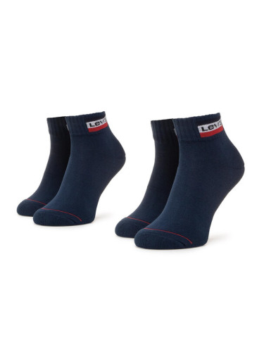 Levi's® Комплект 2 чифта къси чорапи унисекс 37157-0147 Тъмносин