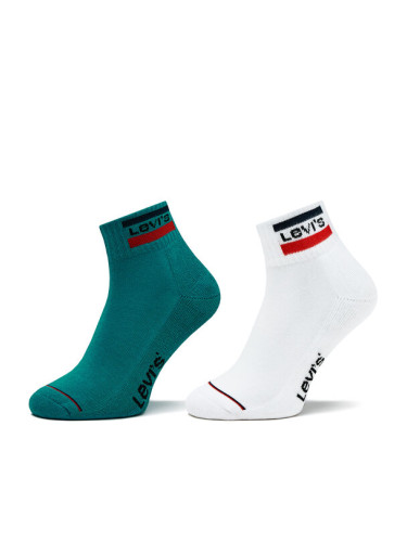 Levi's® Комплект 2 чифта дълги чорапи дамски 902011001 Черен
