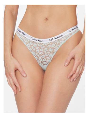 Calvin Klein Underwear Дамски бикини тип бразилиана 000QD3859E Син