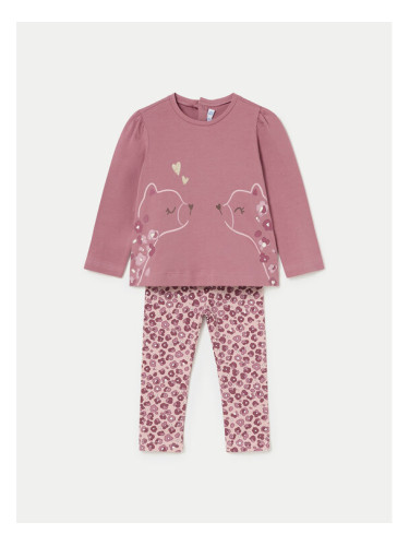 Mayoral Комплект блуза и клин 2714 Розов Regular Fit