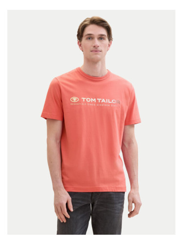 Tom Tailor Тишърт 1041855 Червен Regular Fit