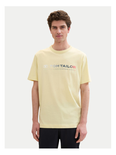 Tom Tailor Тишърт 1041855 Жълт Regular Fit
