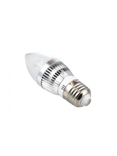 LED свещичка 3х1W, цокъл E27, 220V или 12V, клас A