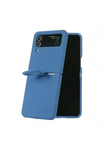 Силиконов кейс bSmart Silicone Cover с пръстен, За Samsung Galaxy Z Flip4 5G, Син