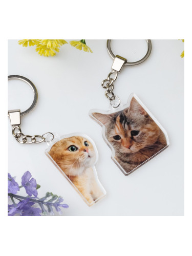 Комплект акрилни ключодържатели - Мяу моменти