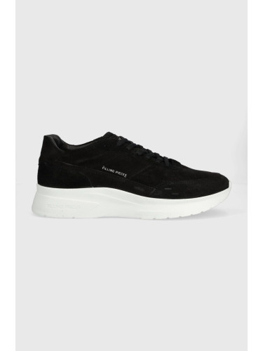 Велурени маратонки Filling Pieces Jet Runner в черно 17127361861