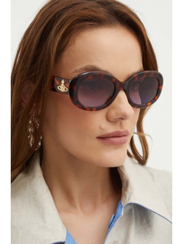 Слънчеви очила Vivienne Westwood в кафяво VW505110053