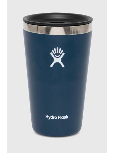 Термочаша Hydro Flask 16 Oz All Around Tumbler Press-In Lid Indigo в синьо T16CPB464