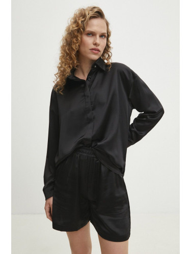 Риза и къс панталон Answear Lab в черно