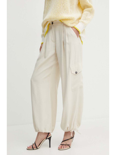 Панталон MAX&Co. в бежово с кройка тип карго, с висока талия 2416131072200