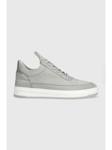 Маратонки от набук Filling Pieces Low Top Base в сиво 10120591288