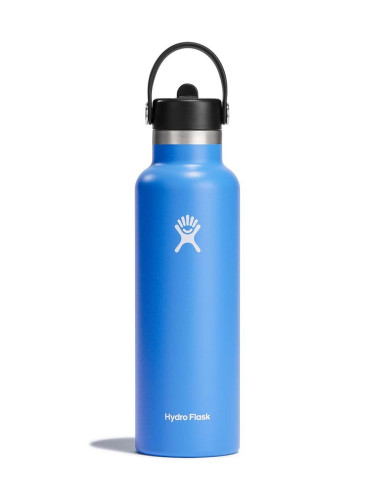 Термобутилка Hydro Flask 21 Oz Standard Flex Straw Cap Cascade в синьо S21FS482