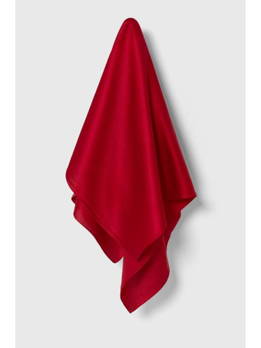 Тънък шал Answear Lab в червено с изчистен дизайн