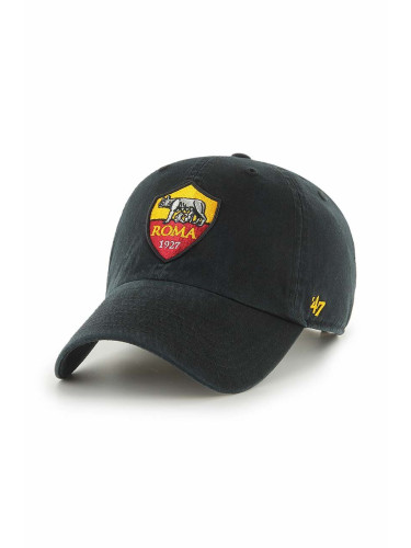 Шапка с козирка 47 brand AS Roma в черно с апликация ITFL-NLRGW01GWS-BKA