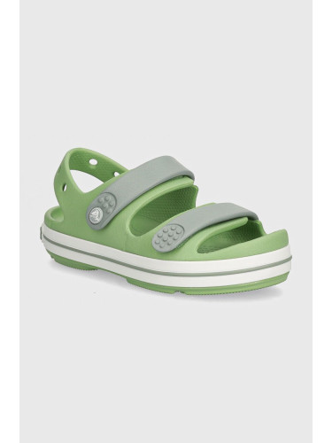 Детски сандали Crocs CROCBAND CRUISER в зелено