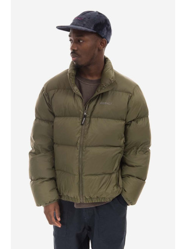 Пухено яке Gramicci Down Puffer Jacket в зелено зимен модел