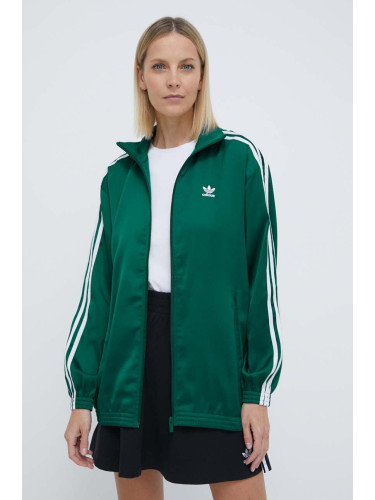 Суичър adidas Originals Track Top в тюркоазено с апликация IP0699