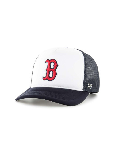 Шапка с козирка 47 brand MLB Boston Red Sox в тъмносиньо с апликация B-TRTFM02KPP-NY