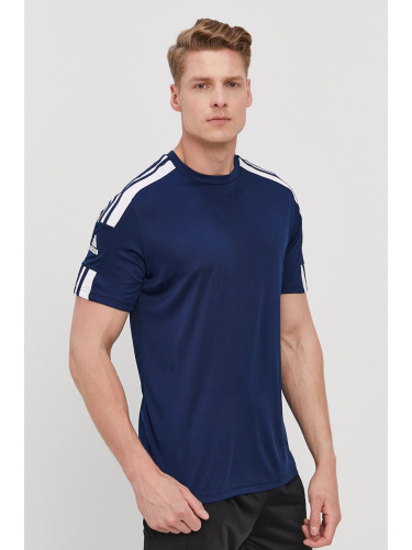 Тениска adidas Performance GN5724 мъжка в тъмносиньо с принт GN5724