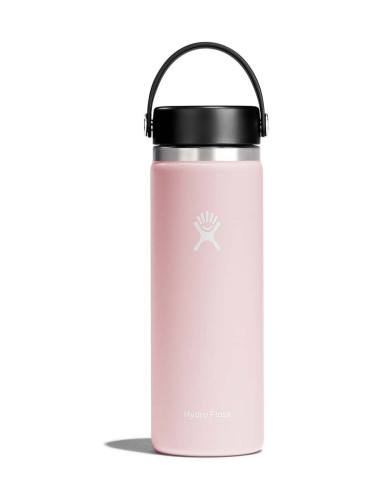 Термобутилка Hydro Flask 20 Oz Wide Flex Cap Trillium в розово W20BTS678