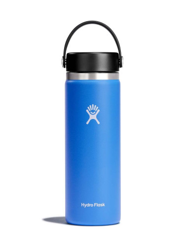 Термобутилка Hydro Flask 20 Oz Wide Flex Cap Cascade в синьо W20BTS482