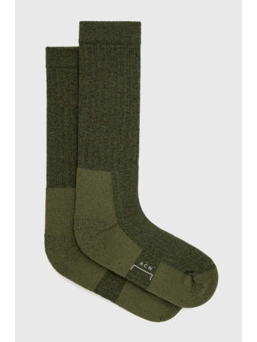 Чорапи A-COLD-WALL* LONG ARMY SOCK в зелено ACWMSK036
