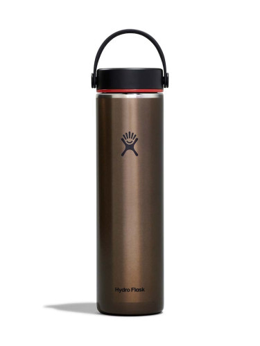 Термобутилка Hydro Flask 24 Oz Lightweight Wide Flex Cap B Obsidian в кафяво LW24LWB080