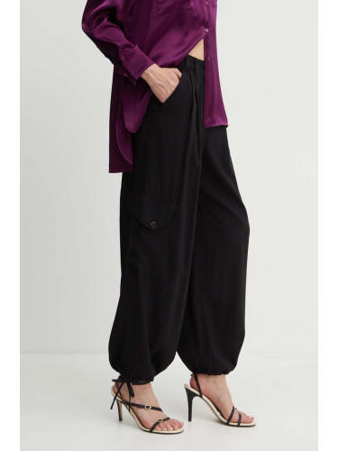 Панталон MAX&Co. в черно с кройка тип карго, с висока талия 2416131072200