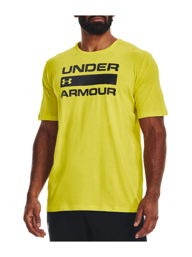 UNDER ARMOUR Team Issue Wordmark Tee Yellow