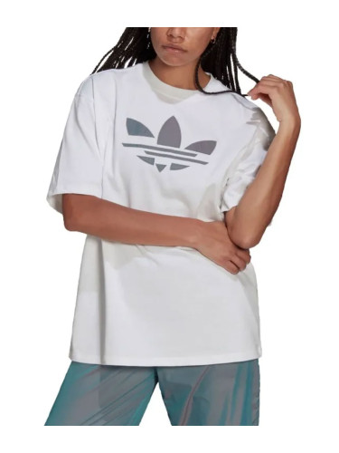 ADIDAS Originals Adicolor Iridescent Shattered Trefoil Tee White