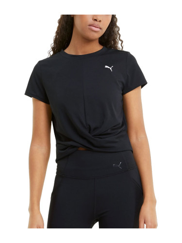 PUMA Twisted Cropped Training Tee Black