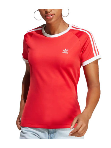 ADIDAS Originals Adicolor Classics Slim 3-Stripes Tee Red