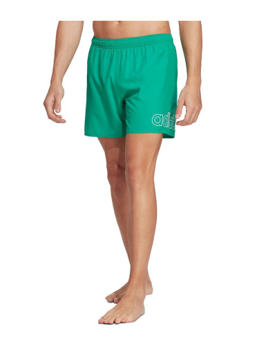 ADIDAS Sportswear Linear Logo Clx Short Length Swim Shorts Green