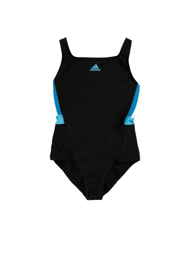 ADIDAS Performance 3-Stripes Swimsuit Black/Blue