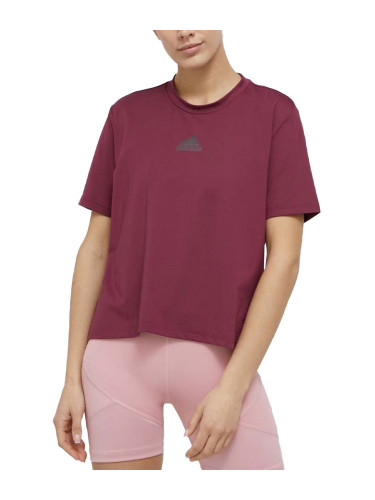 ADIDAS You For You Aeroready Training Tee Burgundy