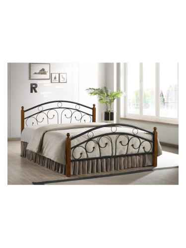 Спалня Мебели Богдан модел 4-MIlano BM, размер: 164 / 208 / 112 см, цвят: тъмен орех/черен