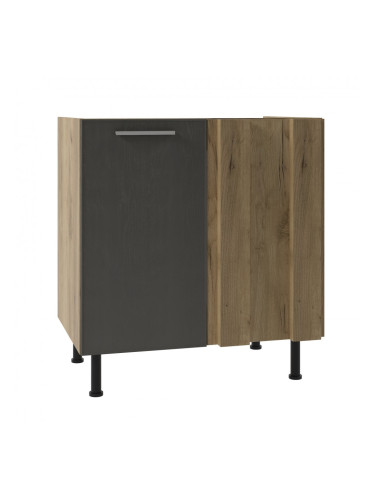 Ъглов долен кухненски шкаф Sky loft Н-80/87-Е20